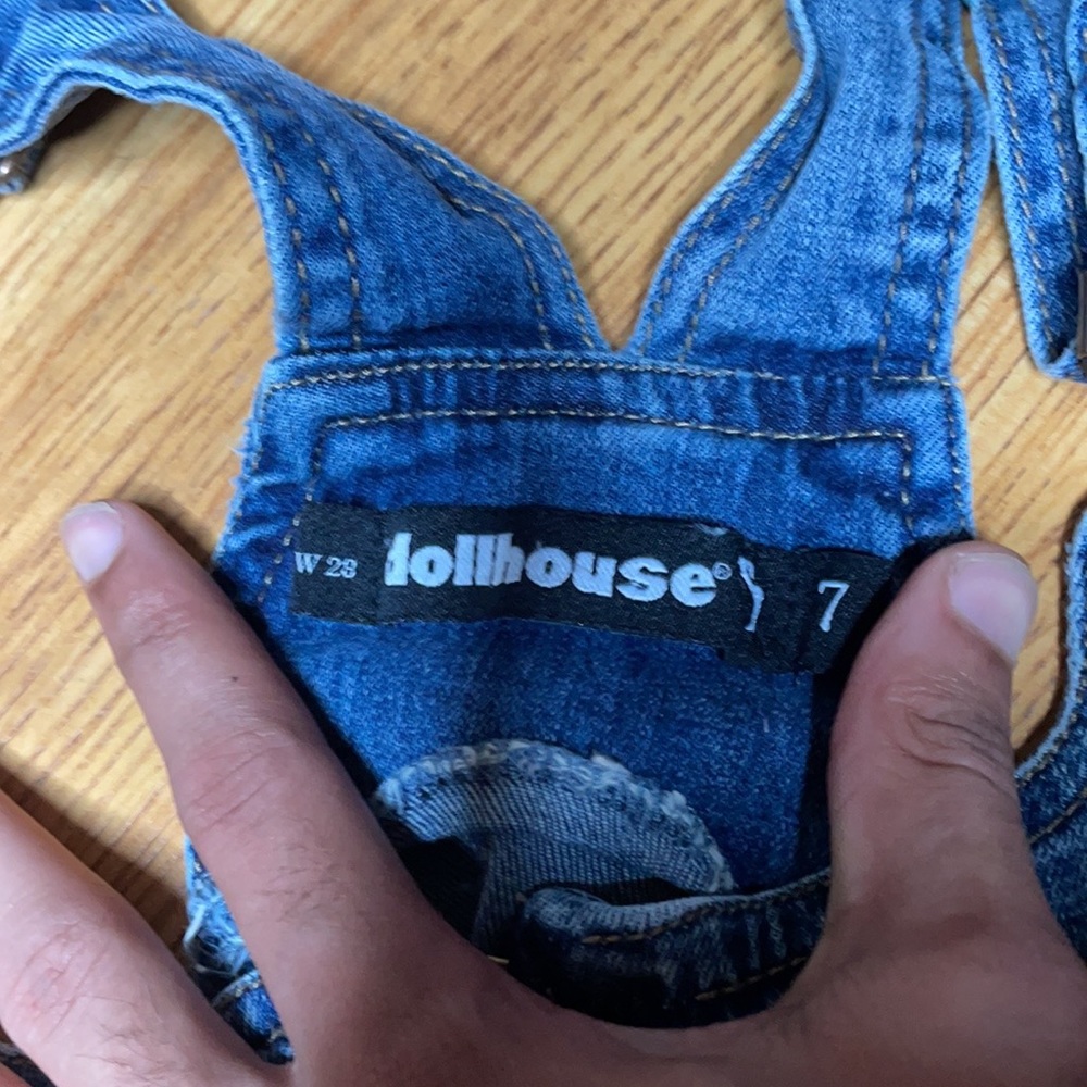 Repurposed Dollhouse Denim Chest Rig/Top - Picture 2 of 6